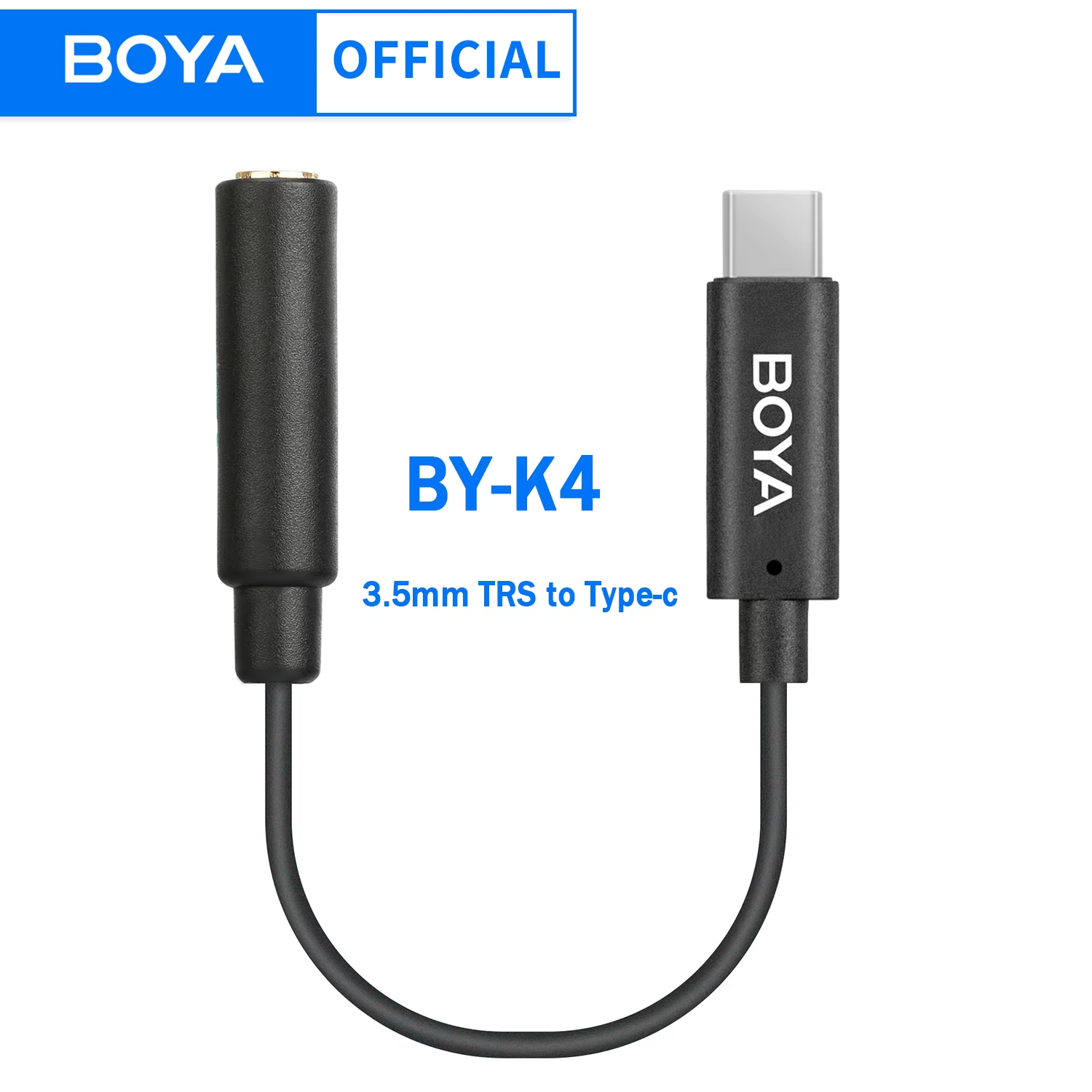 Trs Cable - BOYA BY-K4 3.5mm TRS (Female) to