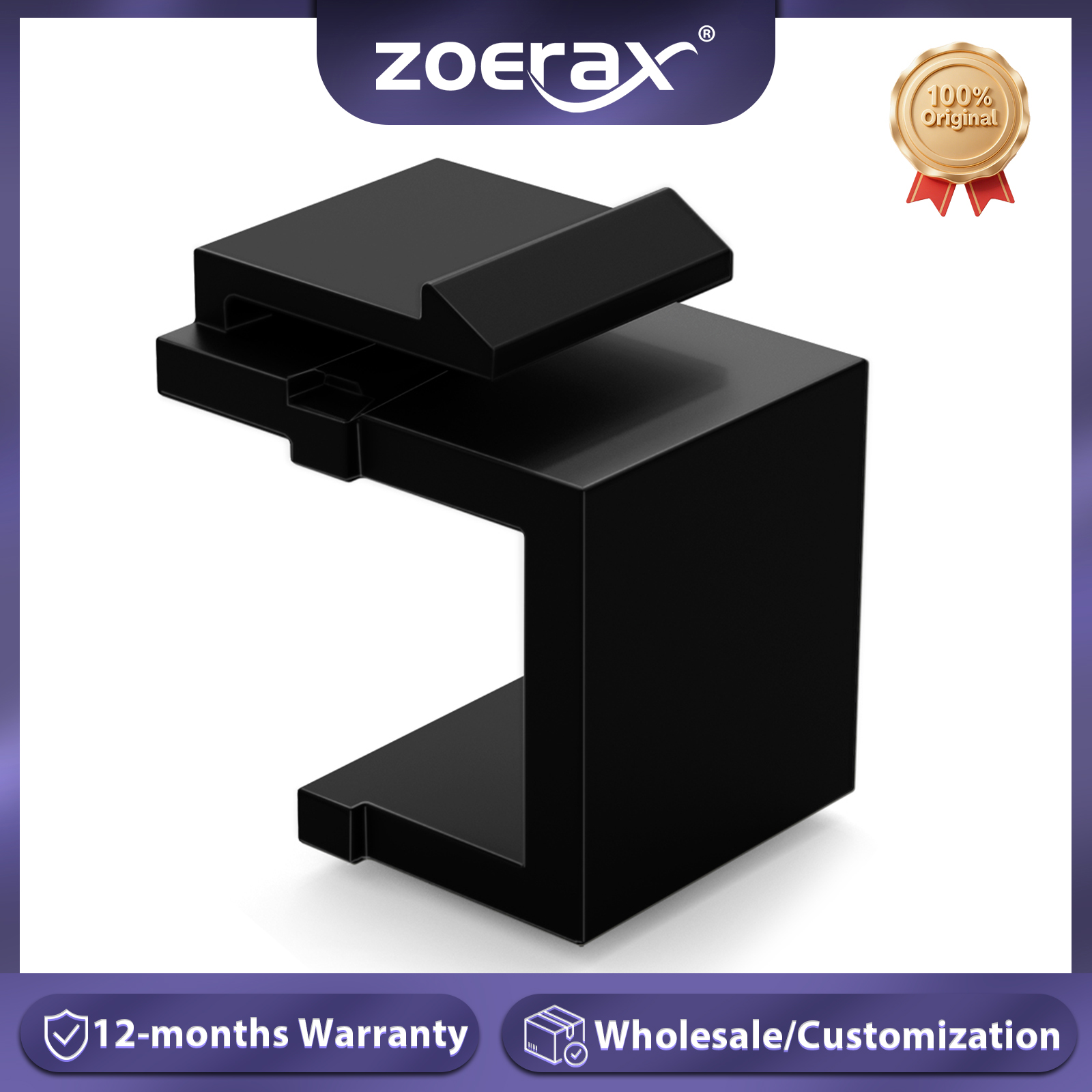 Rj45 Jack - ZoeRax 30-Pack Blank Keystone Jack Inserts