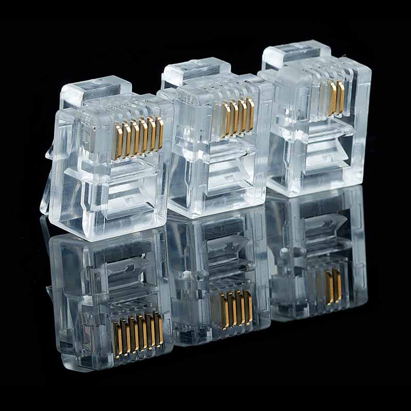 Rj45 Jack - 20/50/100PCS RJ11 6P2C 6P4C 6P6C Telephone