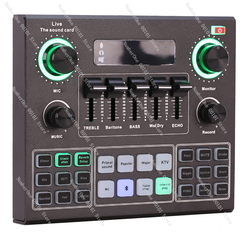 Usb Sound Card - V9 Sound Card Microphone Set USB