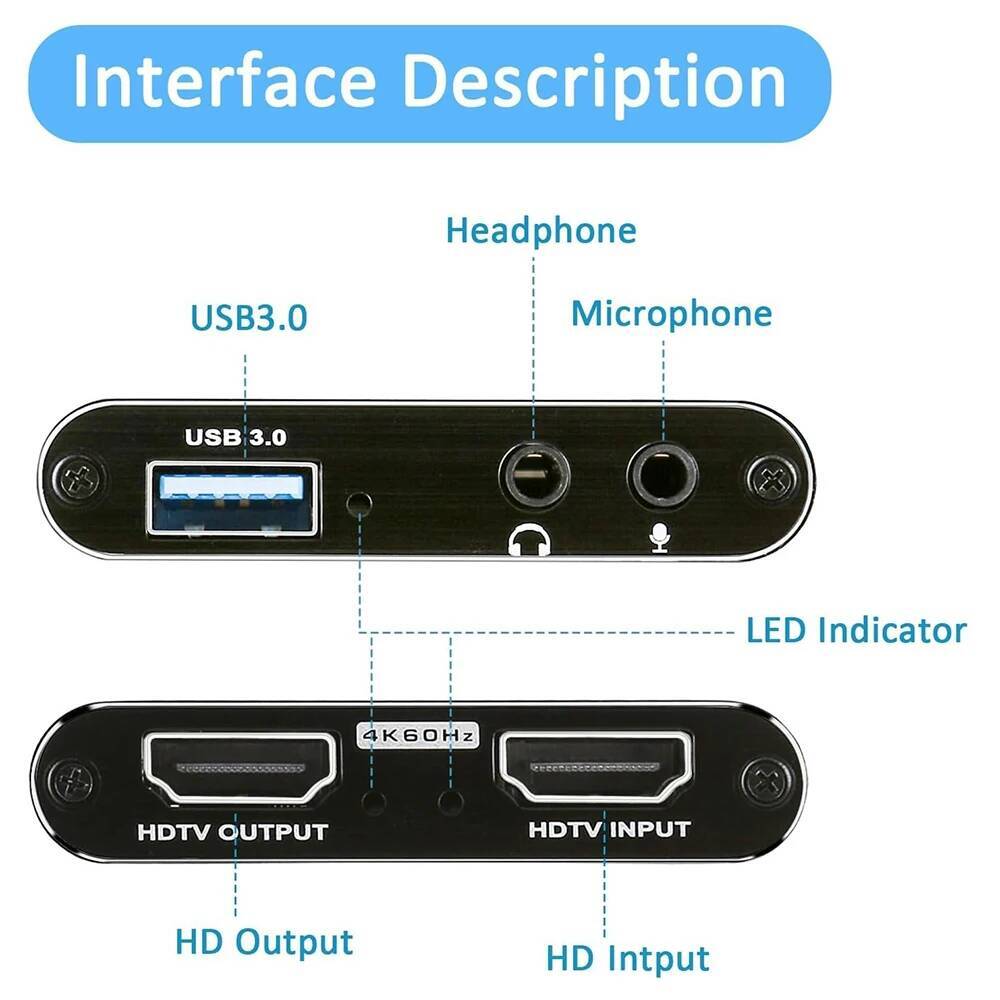 4K HDMI-Compatible to USB 3.0  - Usb Sound Card 评论和价格
