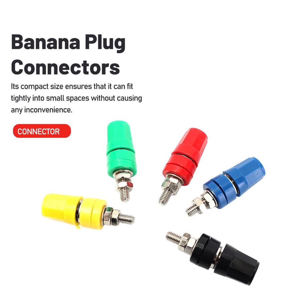 1-6PCS 4MM Banana Socket Insul - Banana Plug 评论和价格