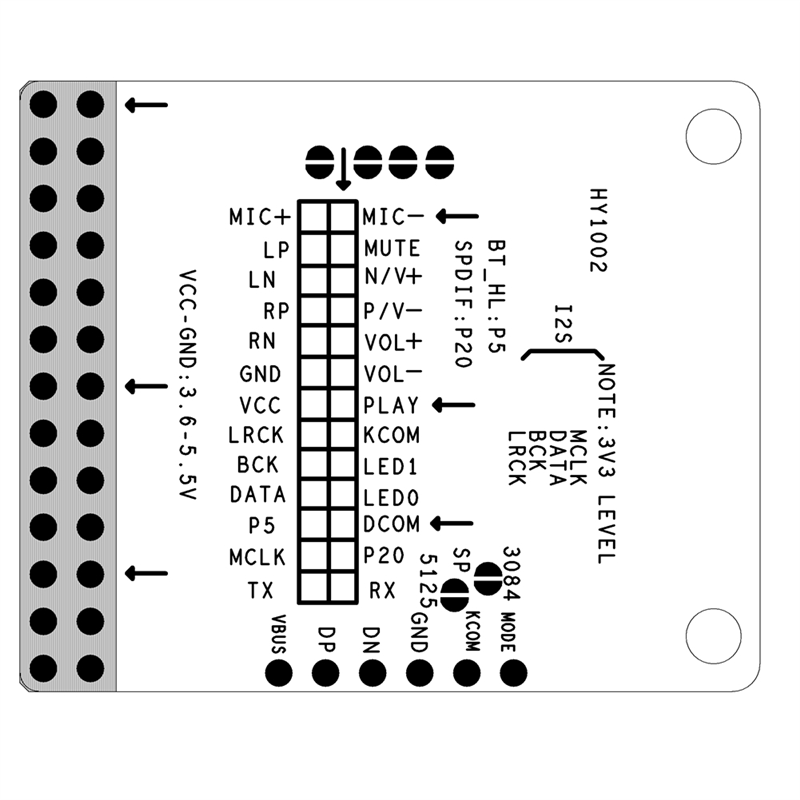 A46M-QCC3034 Bluetooth 5.1 APT - Sbc Audio Amplifier 评论和价格