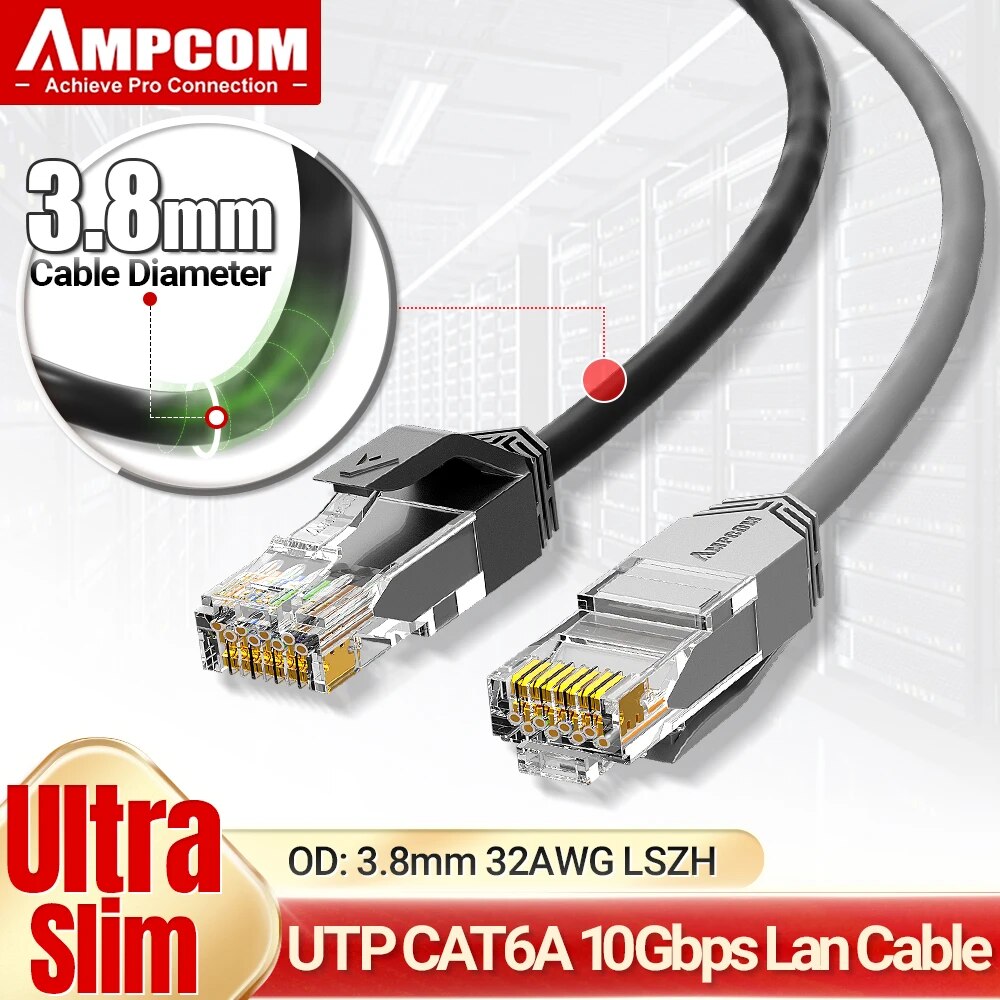 AMPCOM Ultra Slim Cat6a Networ - Rj45 Jack 评论和价格