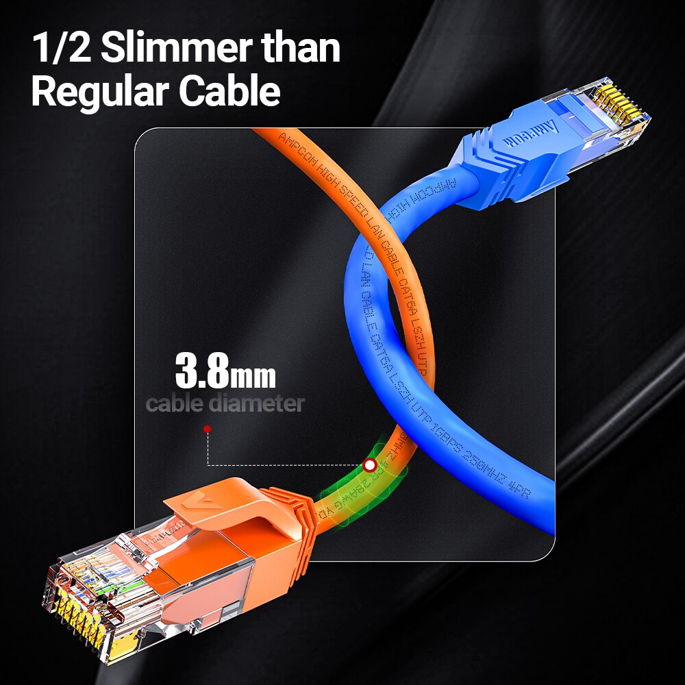 AMPCOM Ultra Slim Cat6a Networ - Rj45 Jack 评论和价格