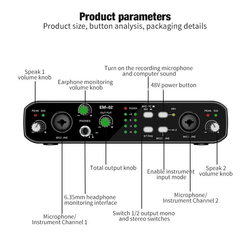 Audio Interface With Microphon - Condenser Microphone Kit 评论和价格