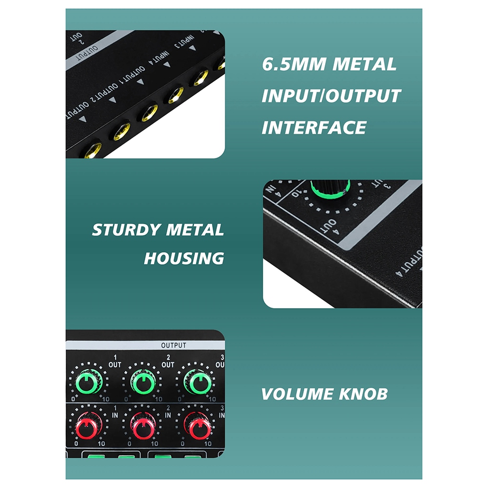 (MEOF] -LQ04 4-Channel Mixer 4 - Headphone Amplifier 评论和价格