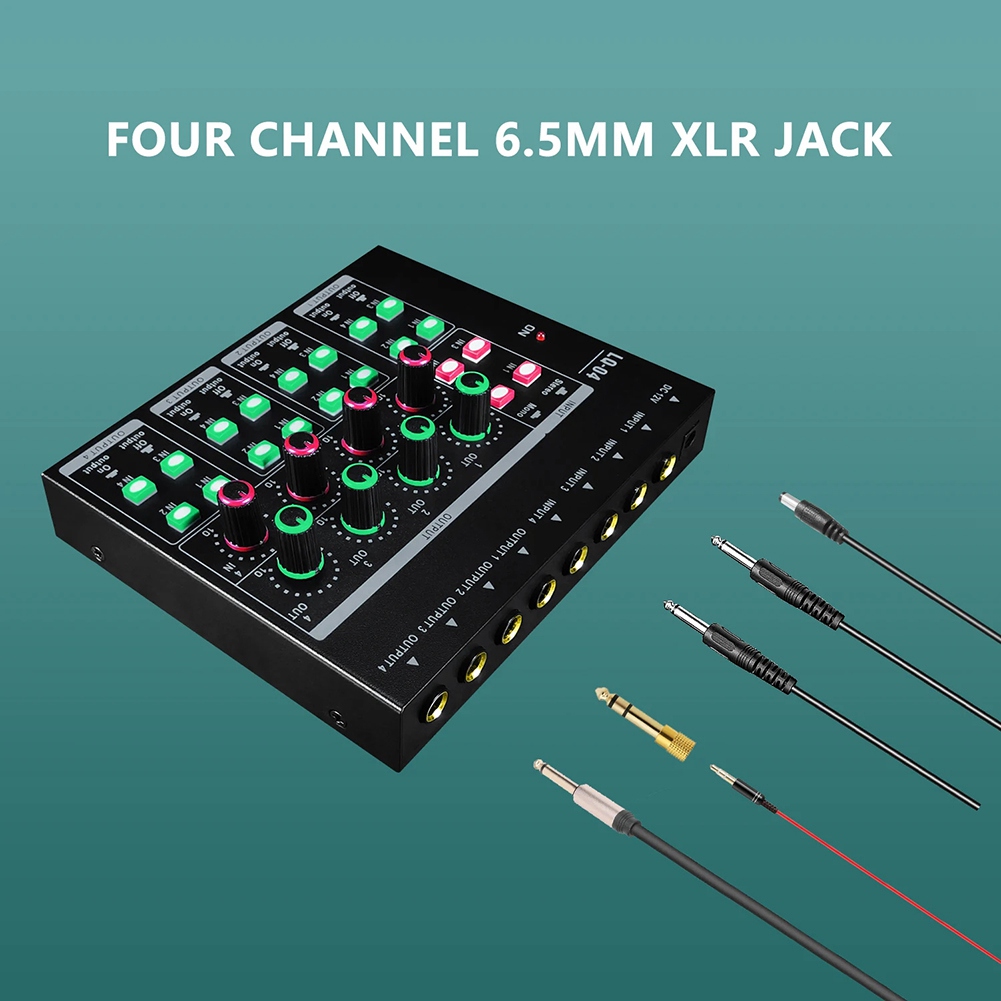 (MEOF] -LQ04 4-Channel Mixer 4 - Headphone Amplifier 评论和价格