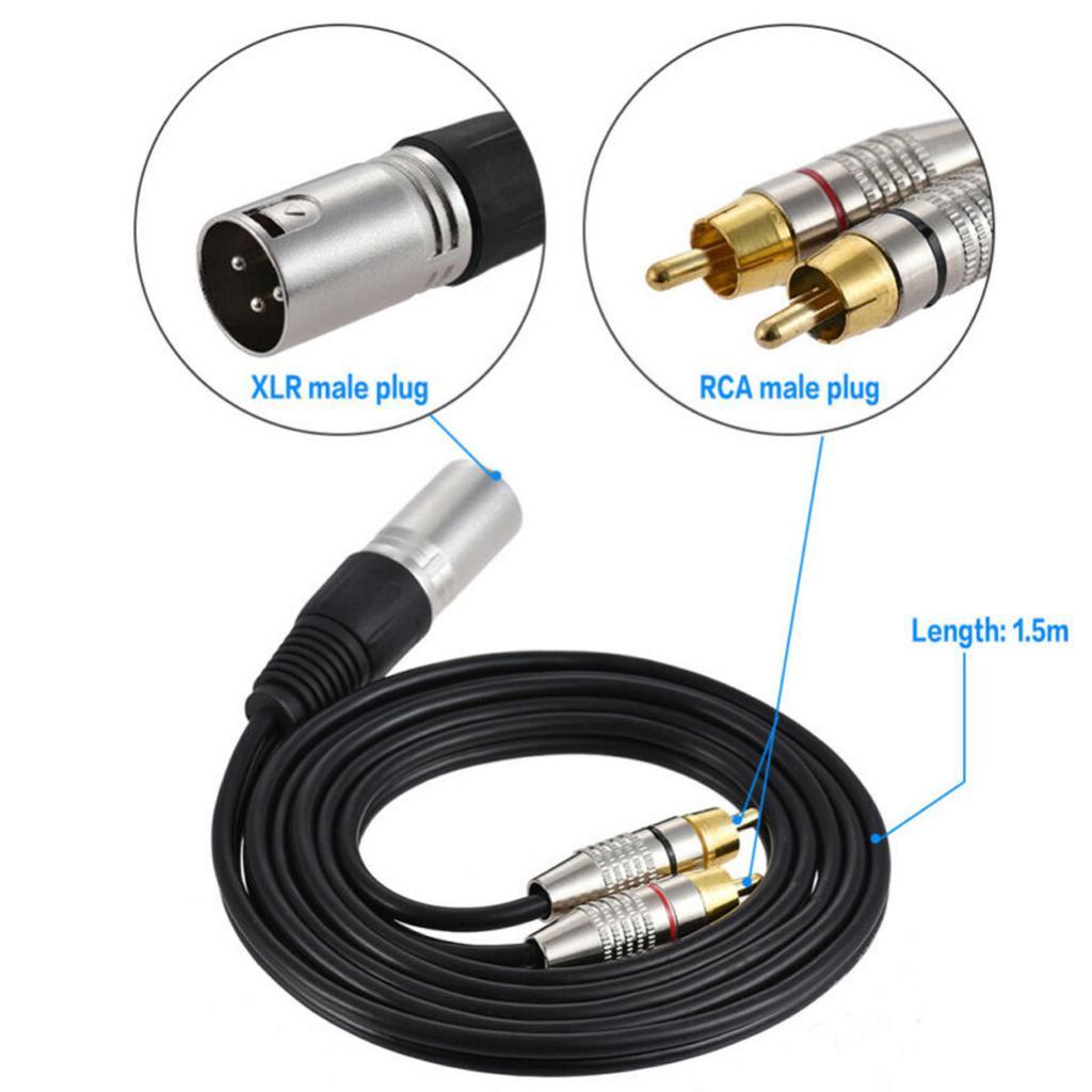 XLR Audio Splitter Cable to Rc - Audio Cable Rca 评论和价格