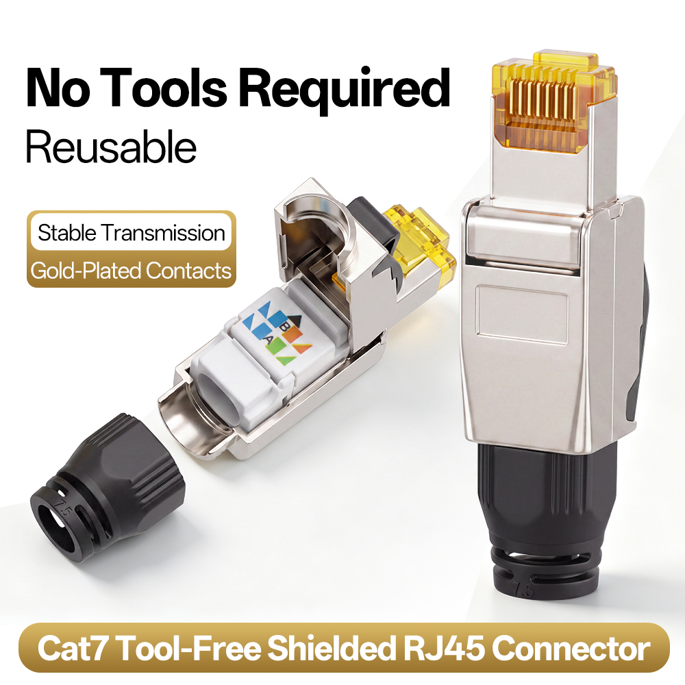 RJ45 Connector Cat7 Tool‑Free  - Rj45 Jack 评论和价格