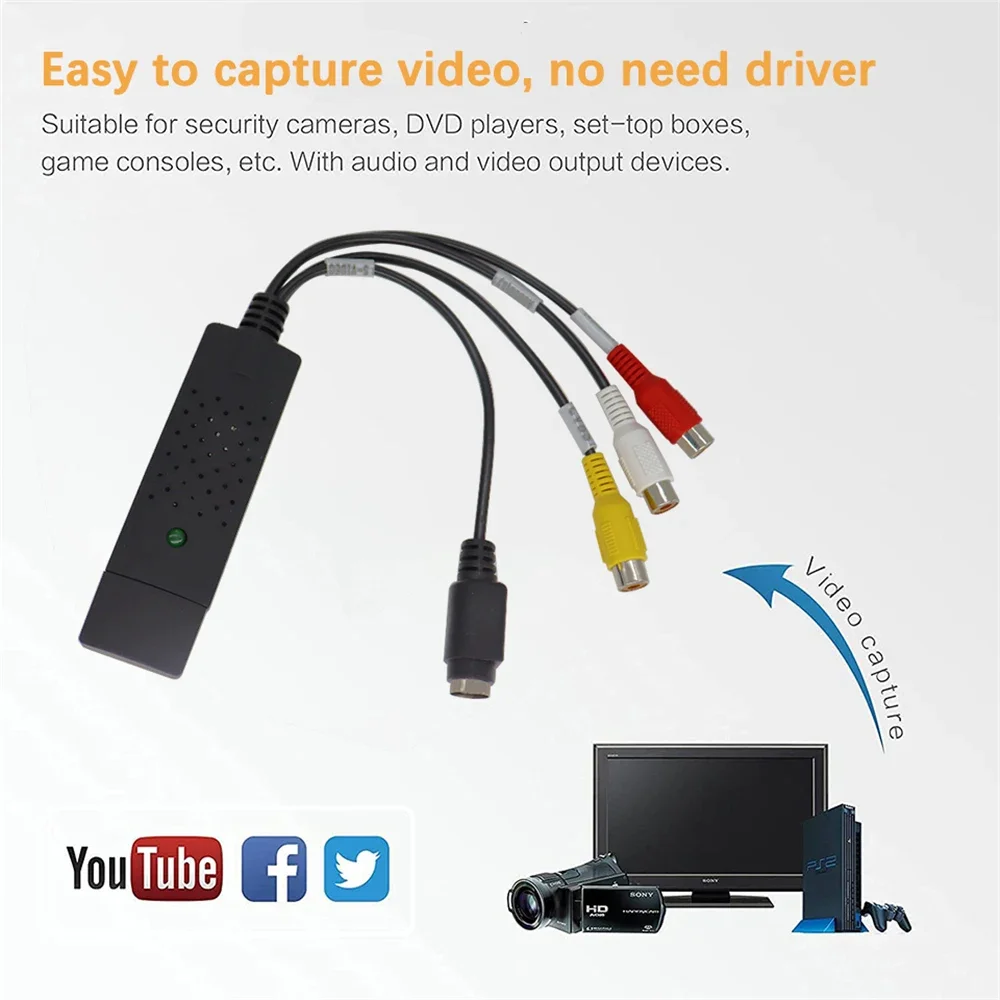 USB2.0 Audio Video Capture Car - Audio Cable Rca 评论和价格