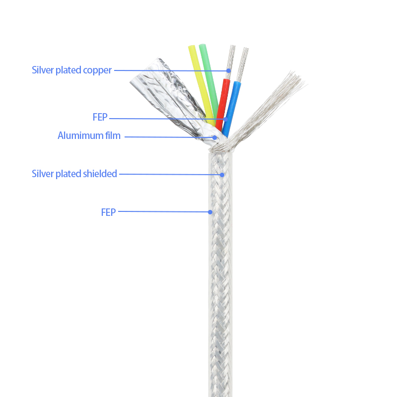 1/5/10m FEP Shielded Wires 2 3 - Audio Jumper Wire 评论和价格