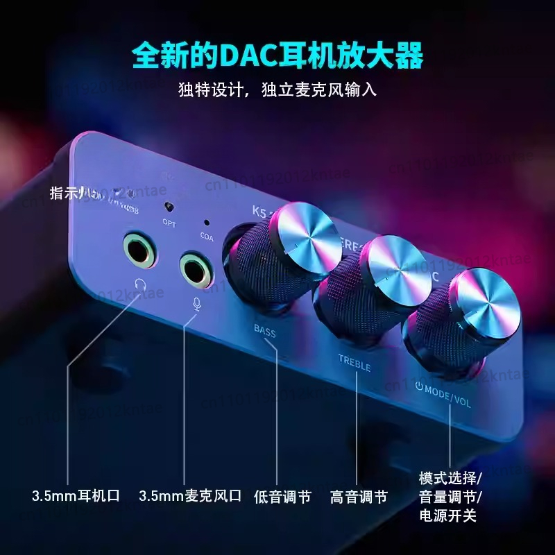 K5 PRO MINI Stereo DAC Headpho - Usb Sound Card 评论和价格