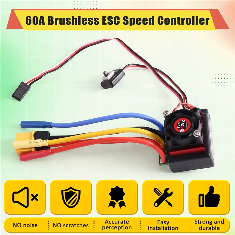 AINY-60A Brushless ESC Speed C - Banana Plug 评论和价格