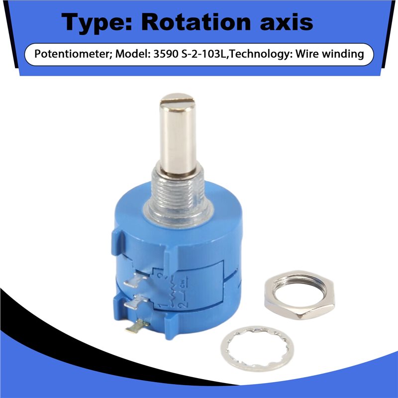 M01K 3590S-2-103L 10K Ohm 10-T - Potentiometer 10K 评论和价格