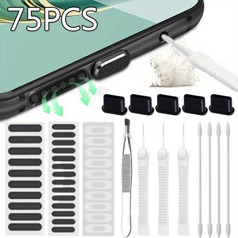 75pcs Phone Charging Port Clea - Speaker Terminal 评论和价格