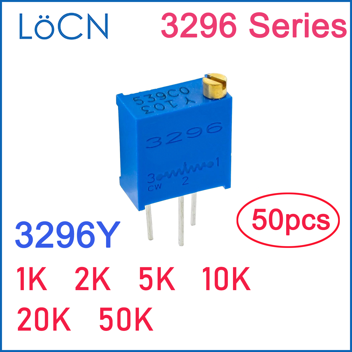 3296Y 1K 2K 5K 10K 20K 50K Tri - Potentiometer 10K 评论和价格