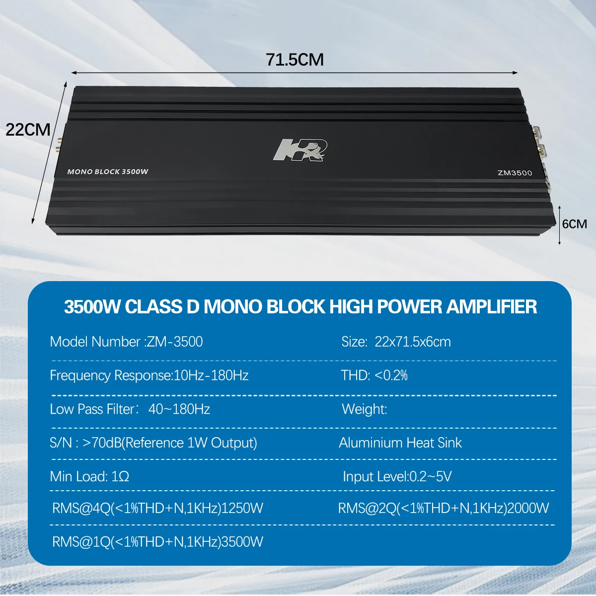 2026 Zeming Audio ZM-3500 Mono - Class D Amplifier 评论和价格