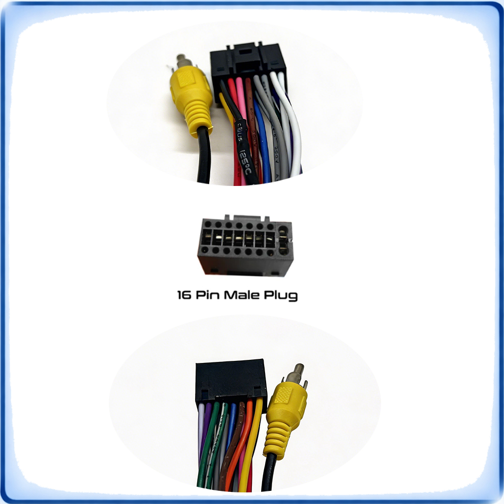 ISO to 16Pin Car Radio Wiring  - Audio Cable Rca 评论和价格