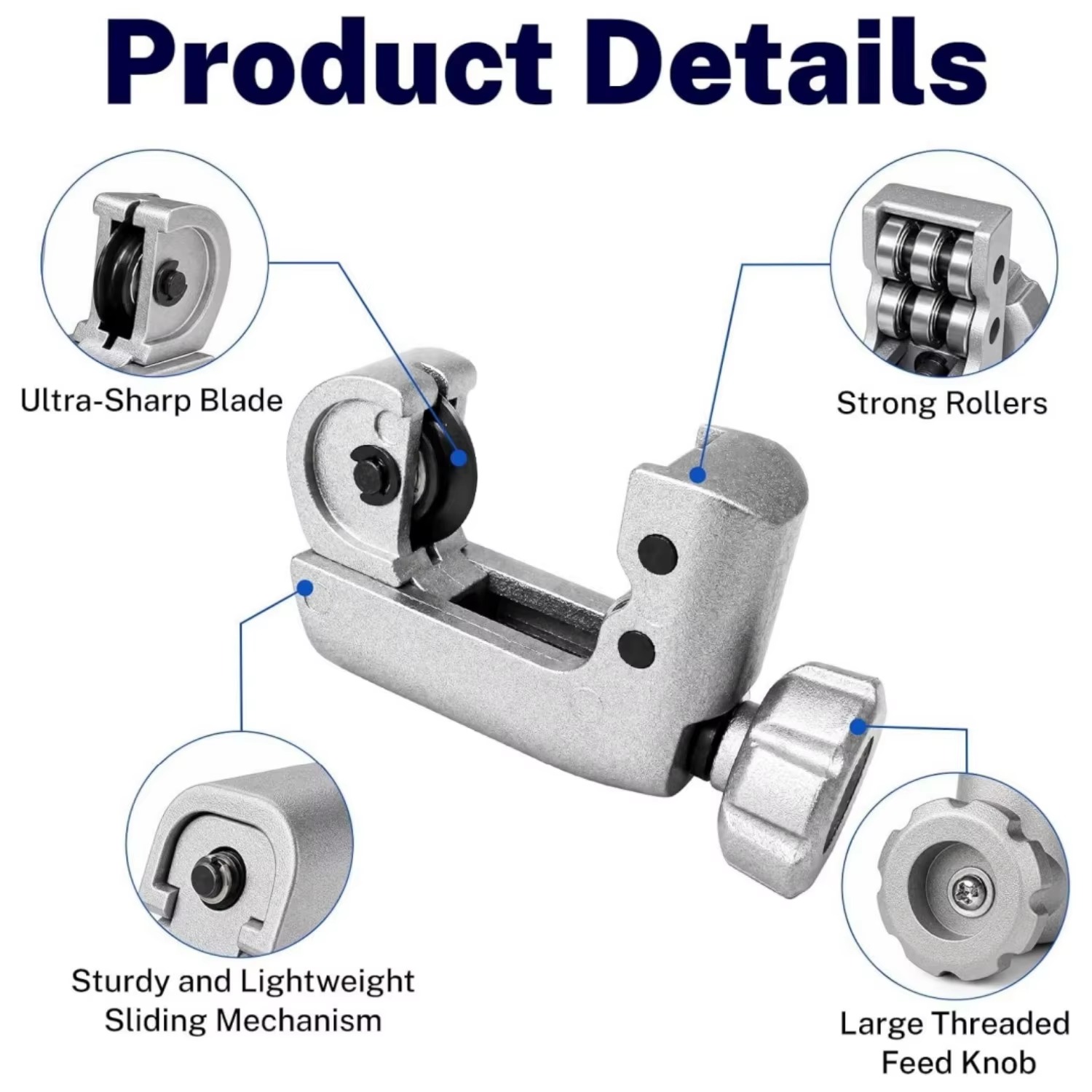 4-28MM Bearing Pipe Cutter Stu - Knob Aluminum 评论和价格