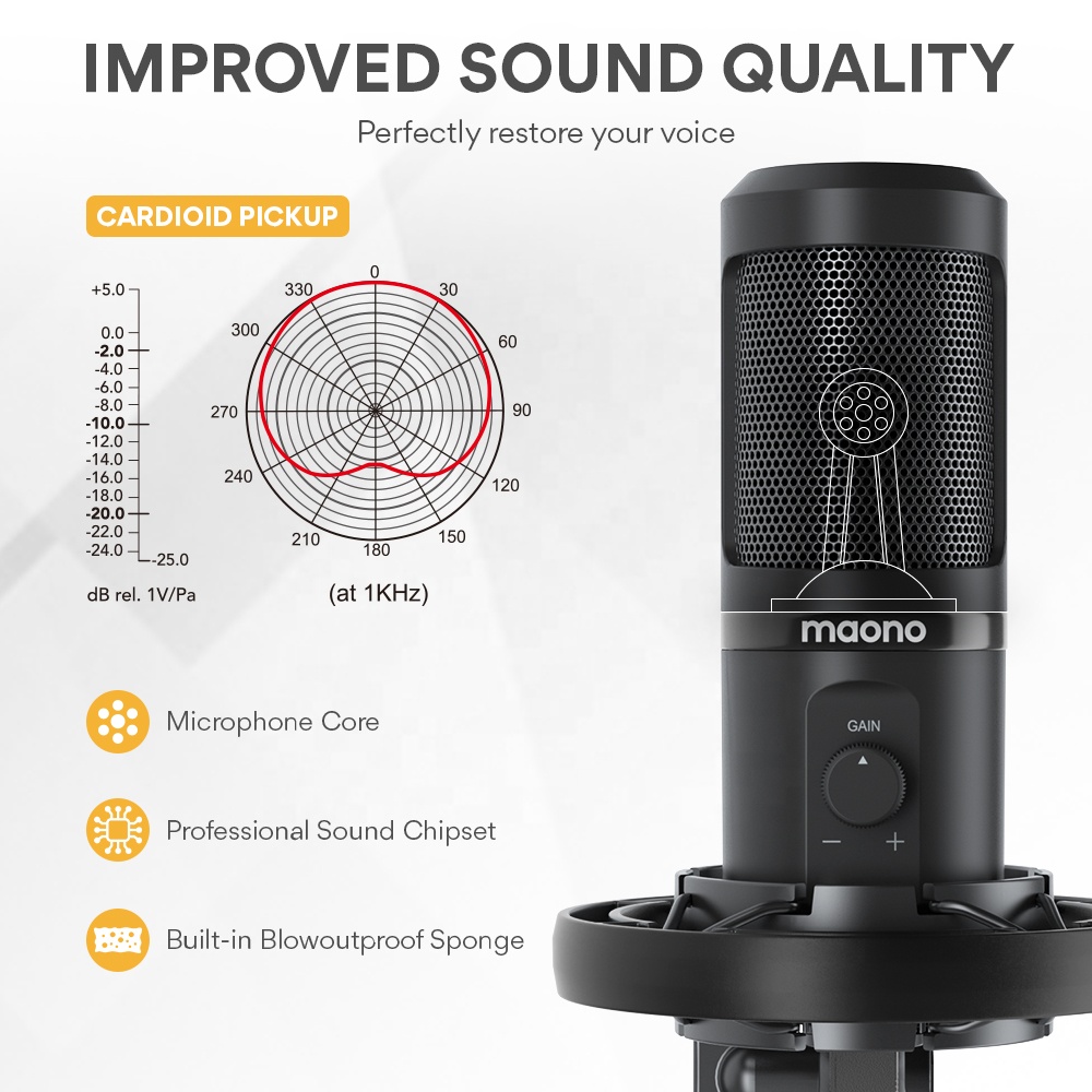 MAONO Professional Microphone  - Condenser Microphone Kit 评论和价格