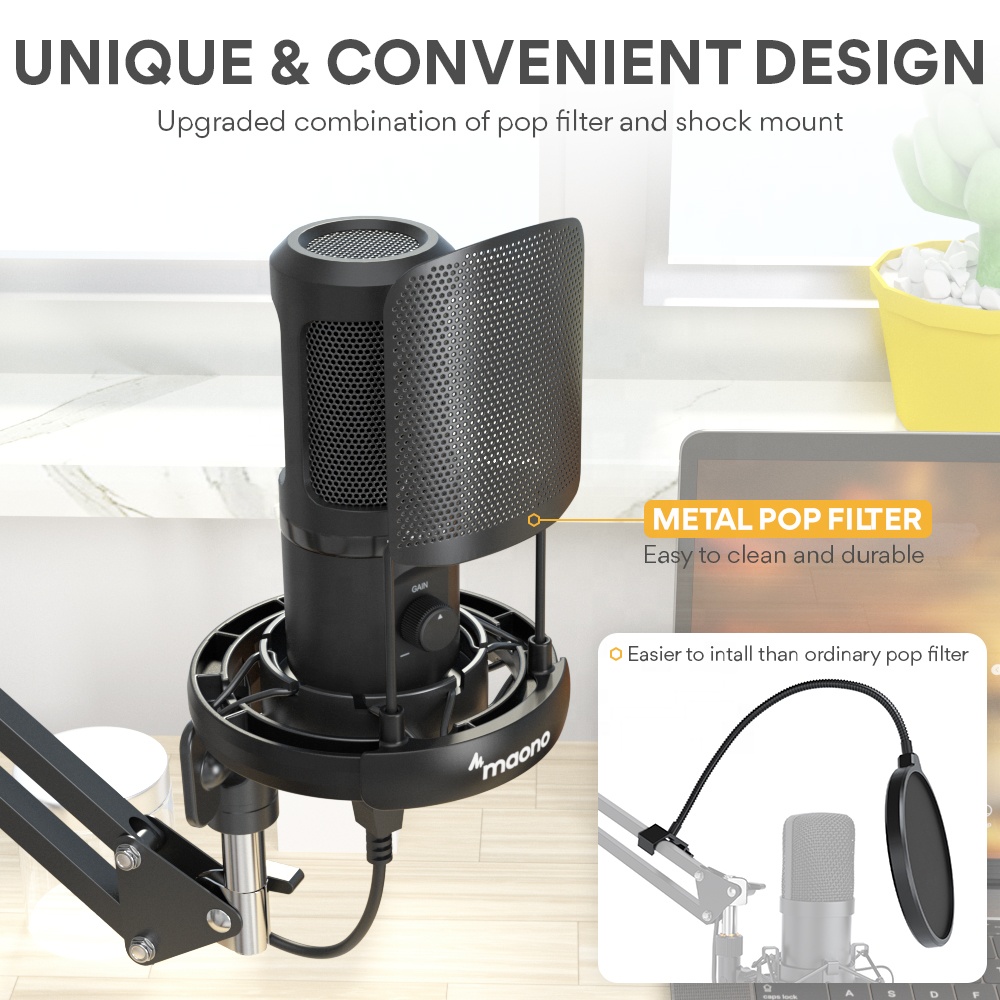 MAONO Professional Microphone  - Condenser Microphone Kit 评论和价格