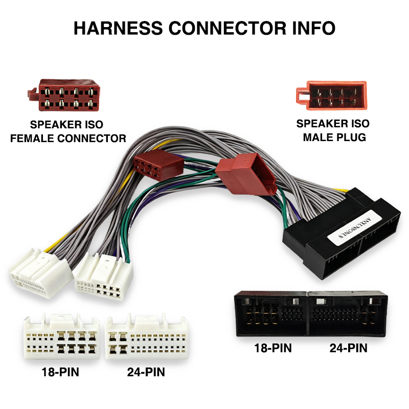 DSP Amplifier T-Harness Cable  - Audio Jumper Wire 评论和价格