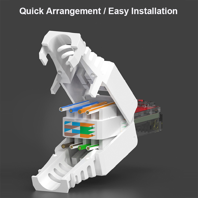 2pcs Cat5E Cat6 RJ45 Connector - Rj45 Jack 评论和价格