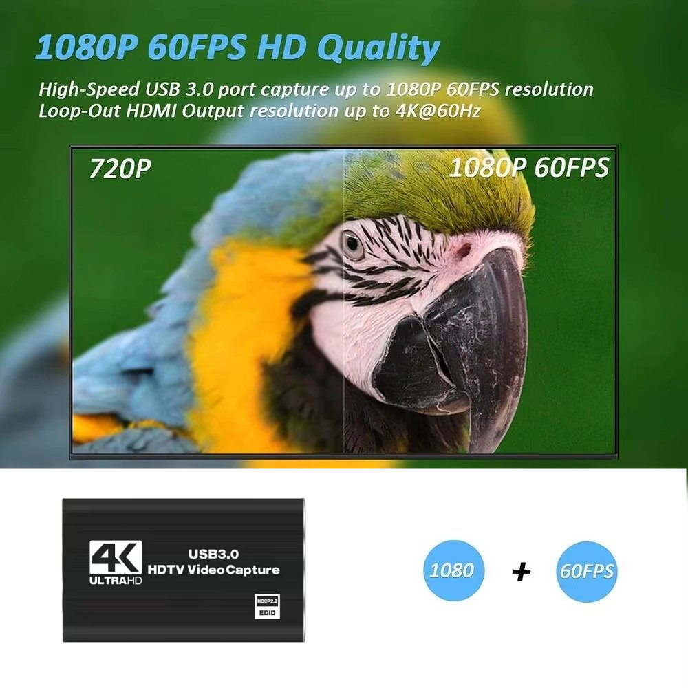 Roreta 4K USB 3.0 Video Captur - Usb Sound Card 评论和价格