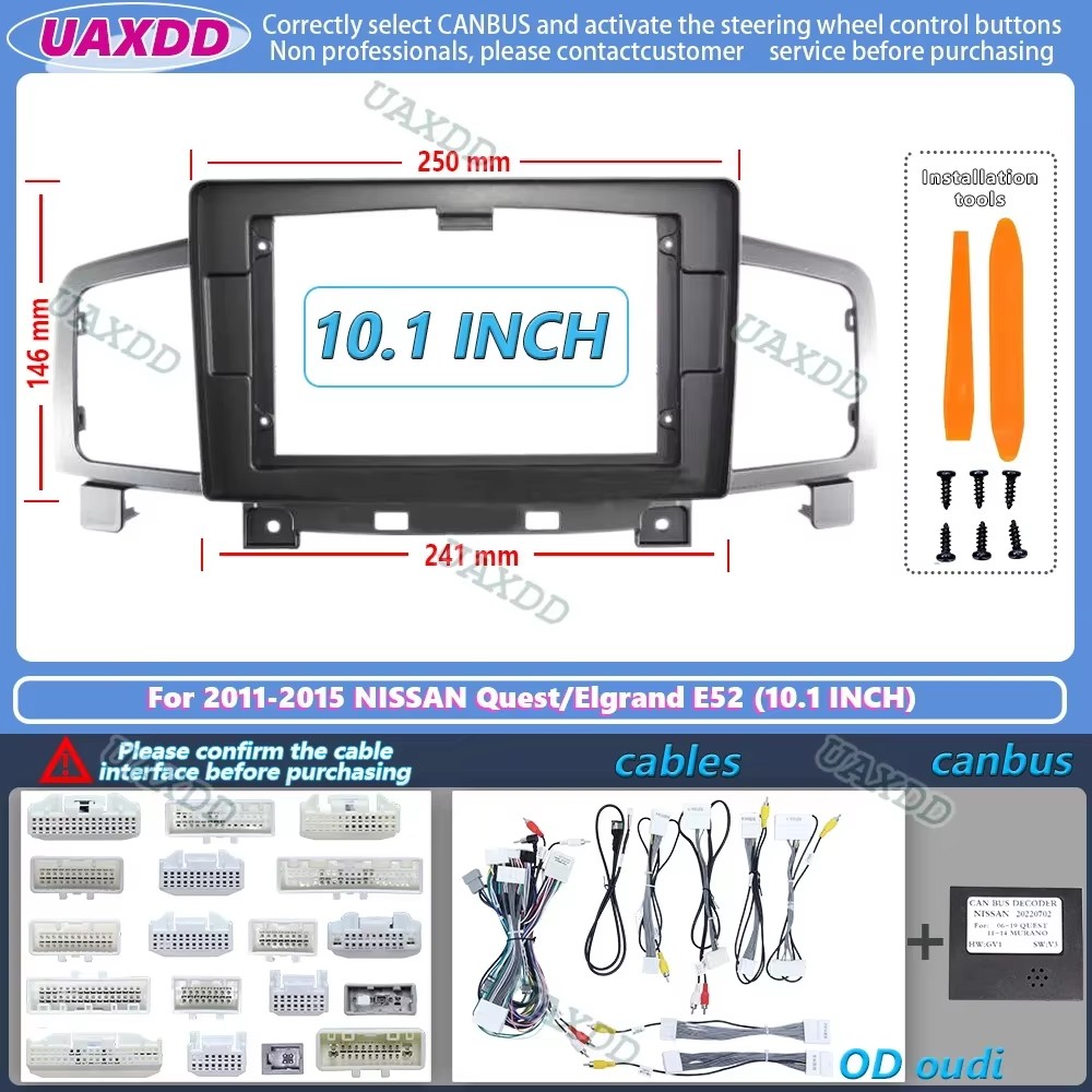 Car Radio Fascias Frame For Ni - Audio Cable Rca 评论和价格