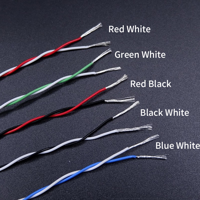 2M/10M 2pins PTFE Wire 30/26/2 - Audio Jumper Wire 评论和价格