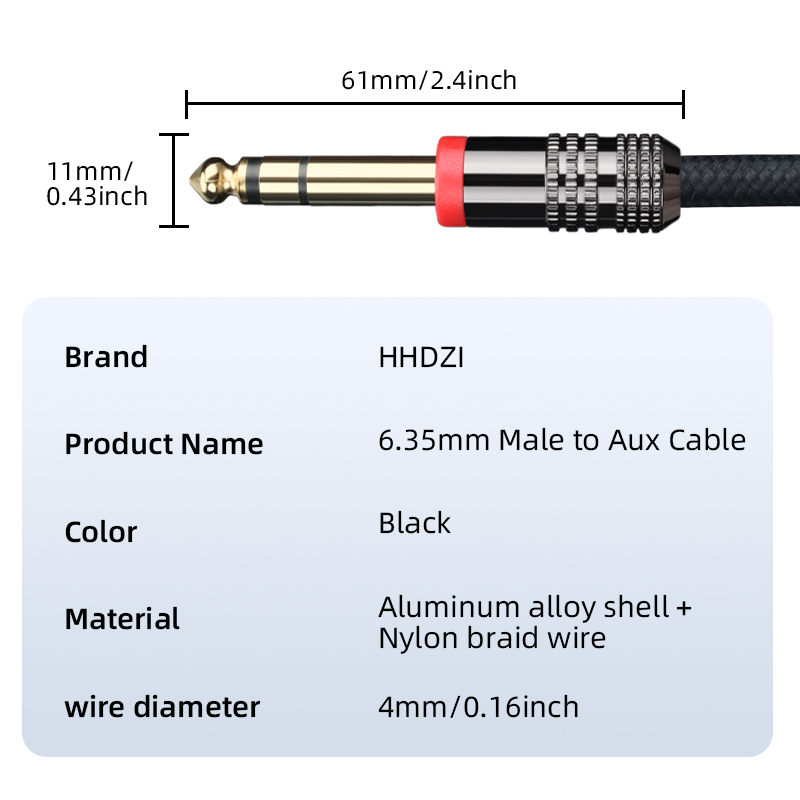 6.35mm TRS Guitar Cable Stereo - Trs Cable 评论和价格