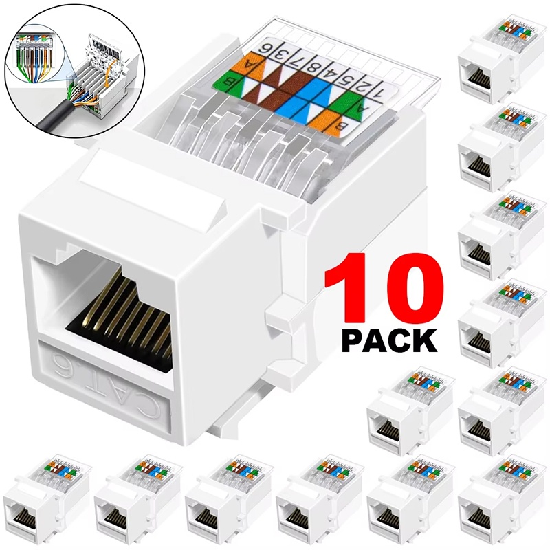 10pcs Cat6 RJ45 Network Module - Rj45 Jack 评论和价格