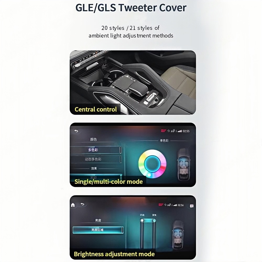 64 Colors LED For Mercedes Ben - Tweeter 评论和价格