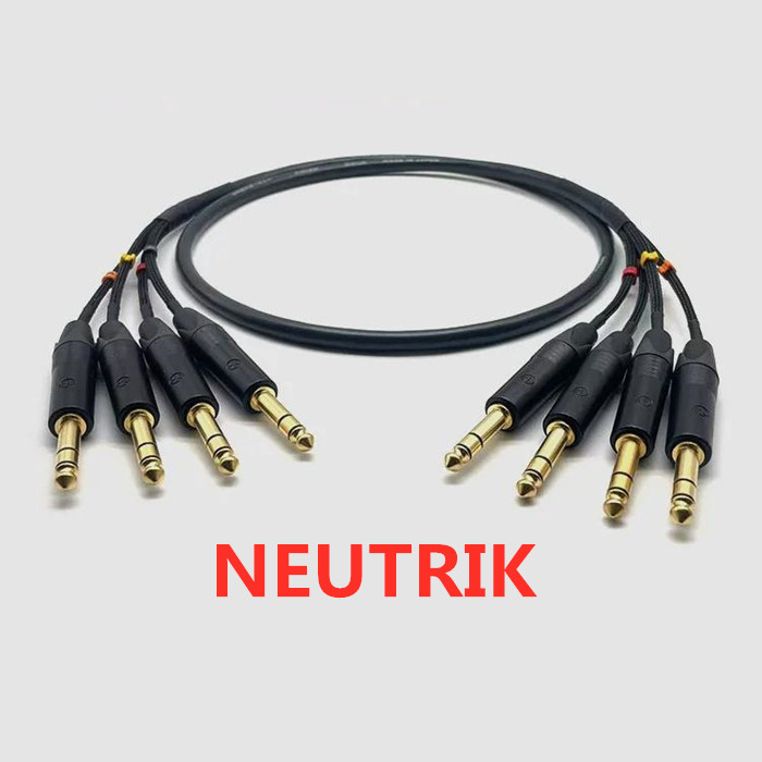 1 meter 11 NEUTRIK 6.35mm TRS  - Trs Cable 评论和价格