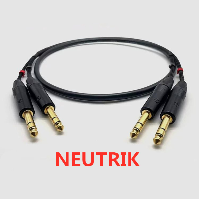 1 meter 11 NEUTRIK 6.35mm TRS  - Trs Cable 评论和价格