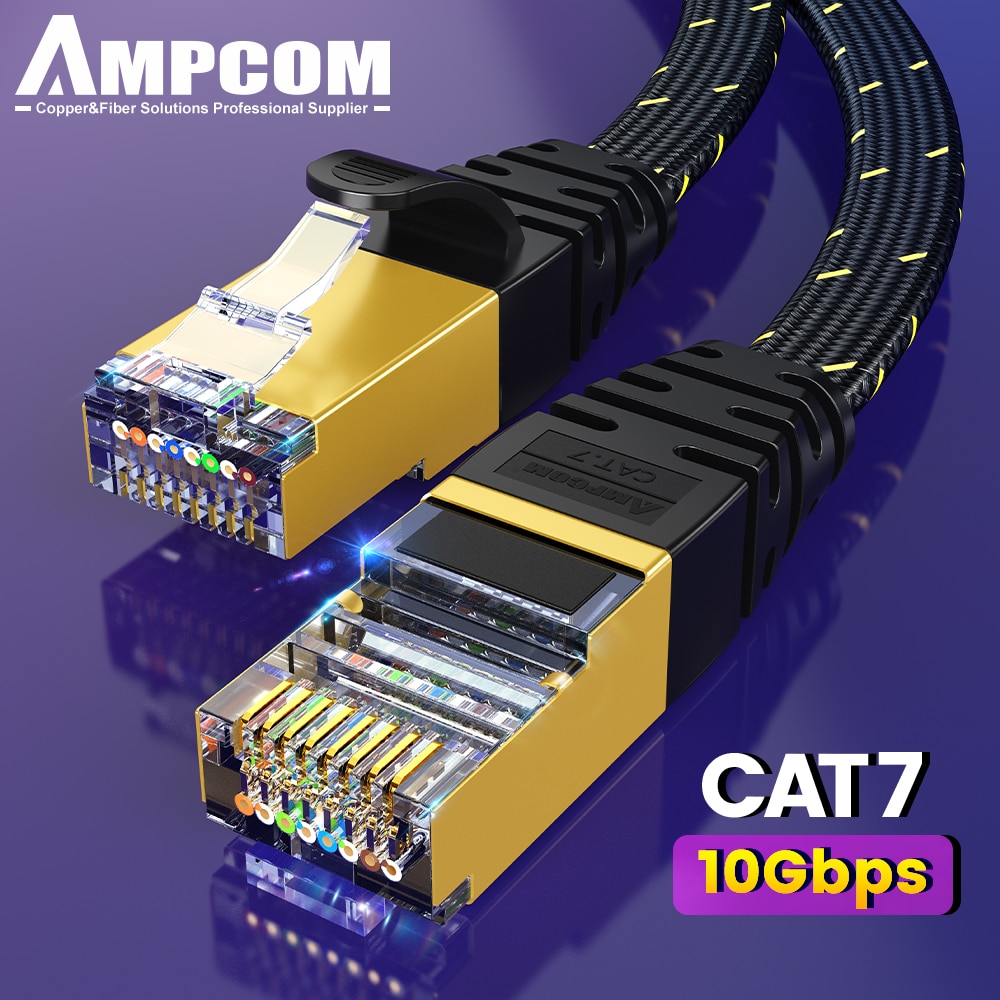AMPCOM CAT7 Ethernet Cable Fla - Rj45 Jack 评论和价格