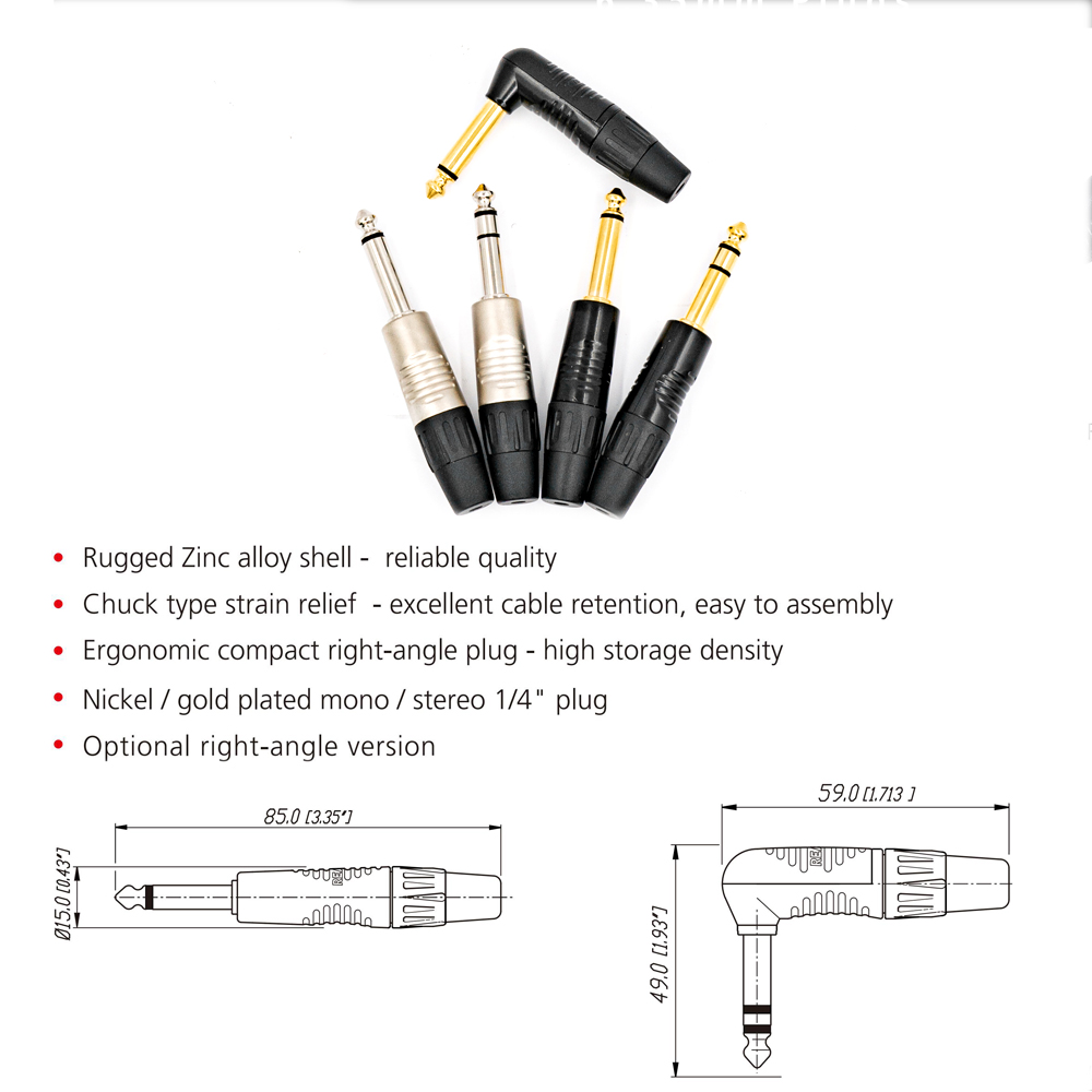 Neutrik's REAN 6.35mm Stereo T - Trs Cable 评论和价格