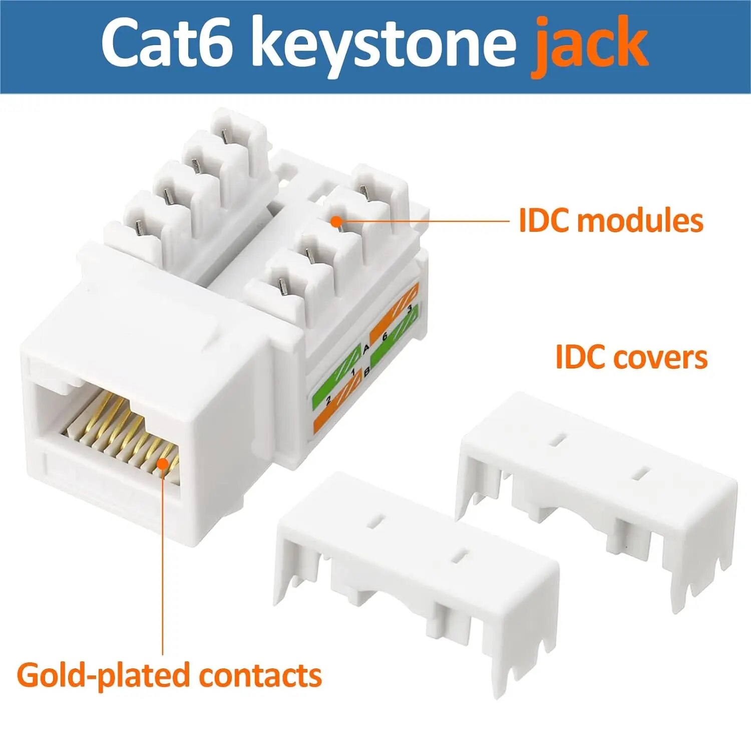 ZoeRax 10-Pack RJ45 Keystone J - Rj45 Jack 评论和价格