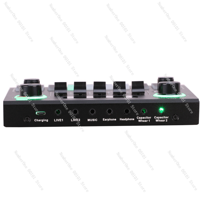 V9 Sound Card Microphone Set U - Usb Sound Card 评论和价格