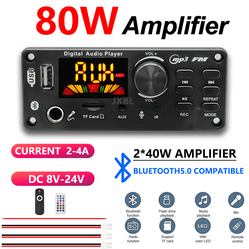 80W Bluetooth 5.0 MP3 Decoder  - Dac Board 评论和价格