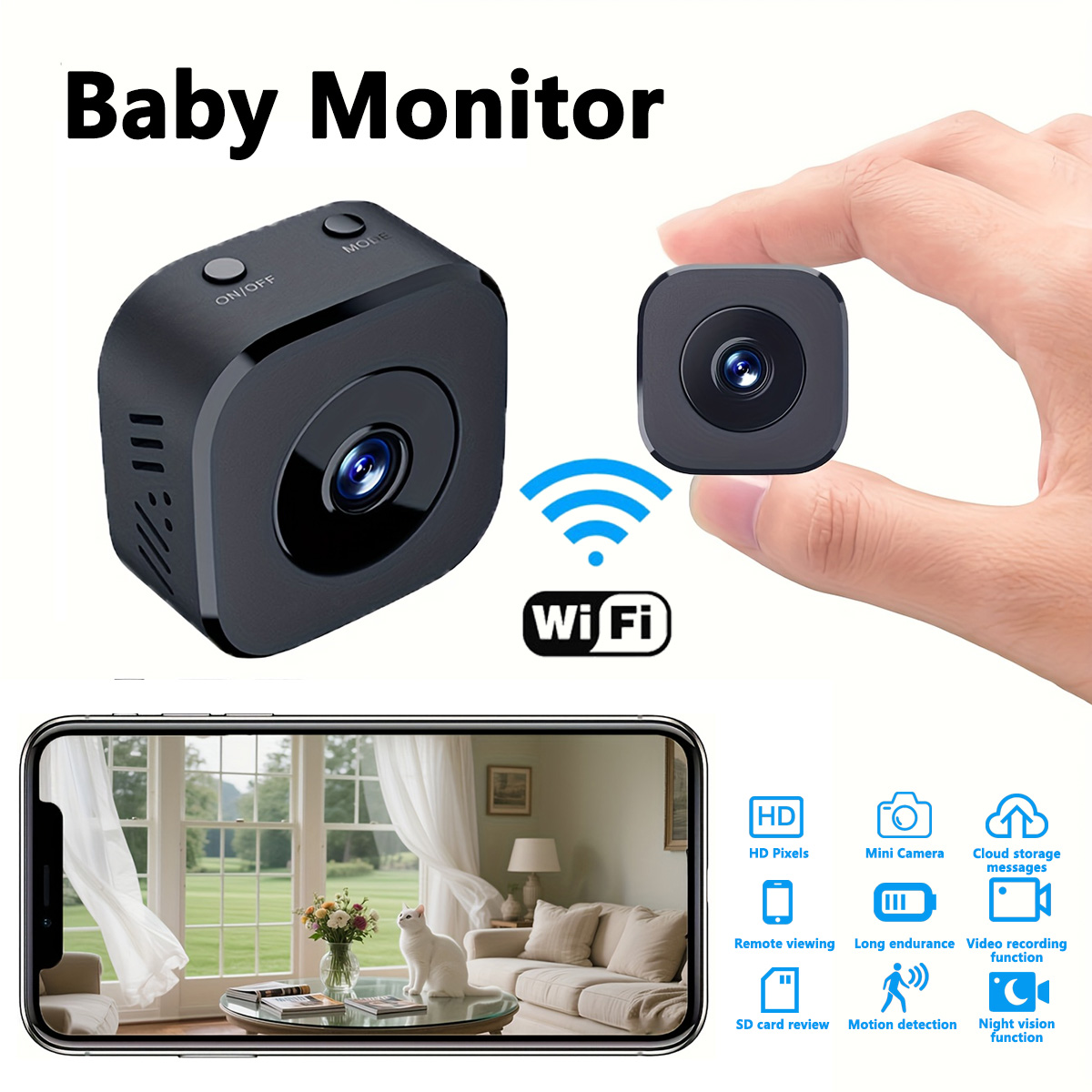 1080P HD Mini WiFi Camera Indo - Usb Sound Card 评论和价格