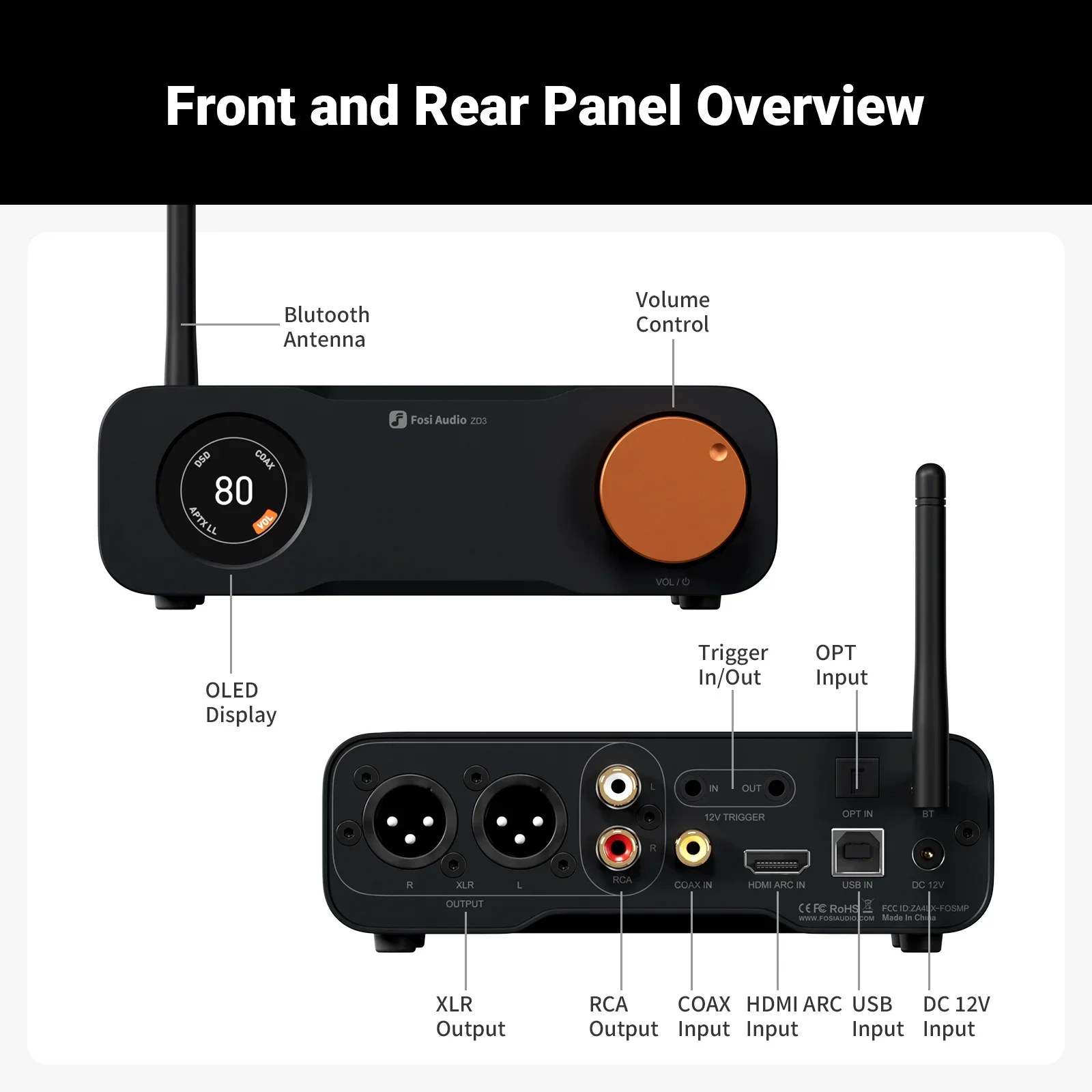 Fosi Audio ZD3 Blue Fully Bala - Audio Dac 评论和价格