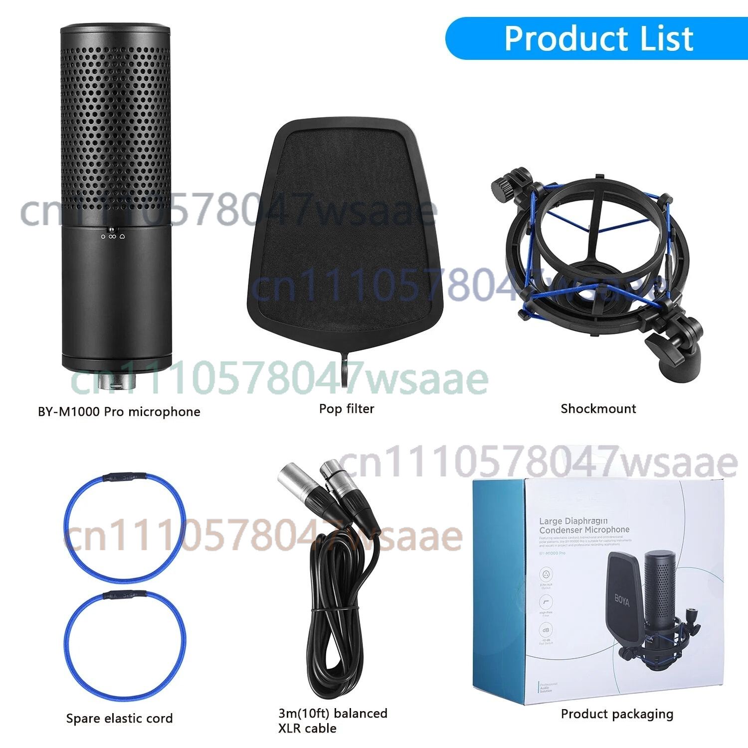 For BOYA BY-M1000 PRO Large Di - Condenser Microphone Kit 评论和价格