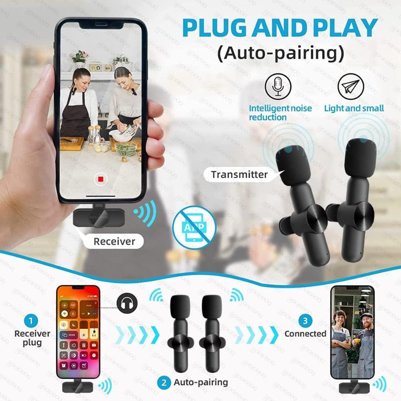 Wireless Lavalier Microphone f - Condenser Microphone Kit 评论和价格