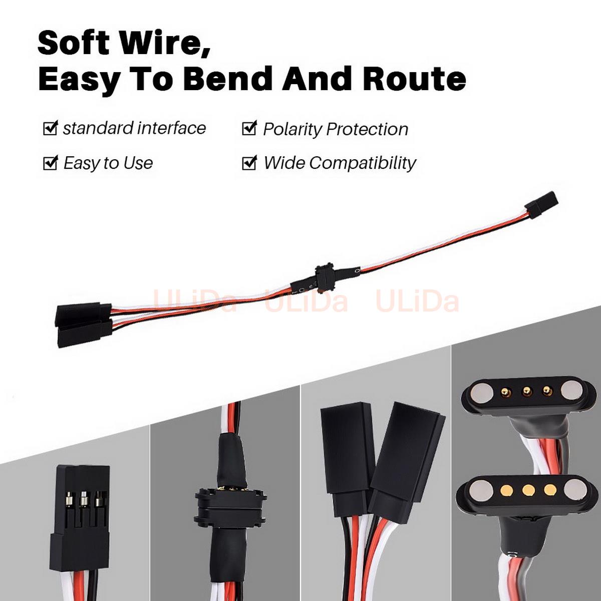 3-Pin Magnetic Snap-on 1 to 2  - Rca Cable 评论和价格
