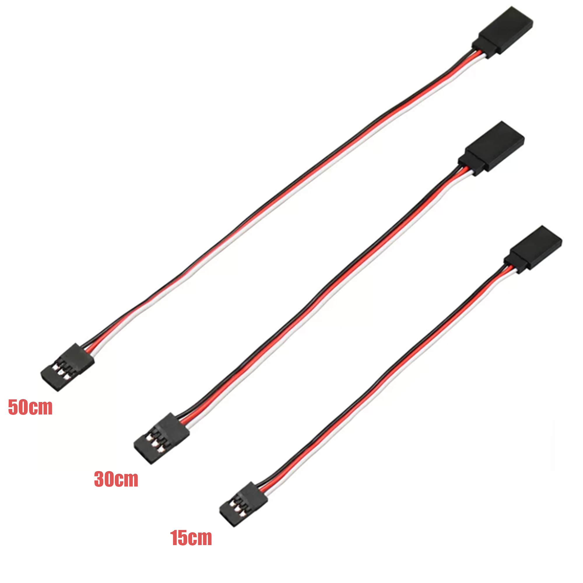 150/300/500mm RC Servo Extensi - Rca Cable 评论和价格
