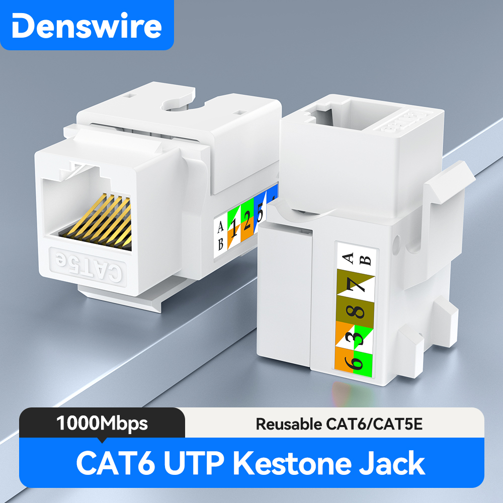 Denswire RJ45 Cat5E/6 Keystone - Rj45 Jack 评论和价格