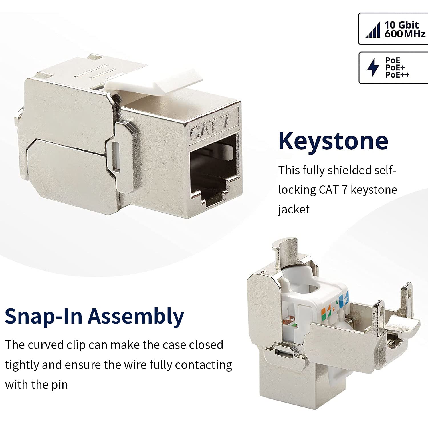 ZOERAX Cat6a Cat7 Keystone Jac - Rj45 Jack 评论和价格