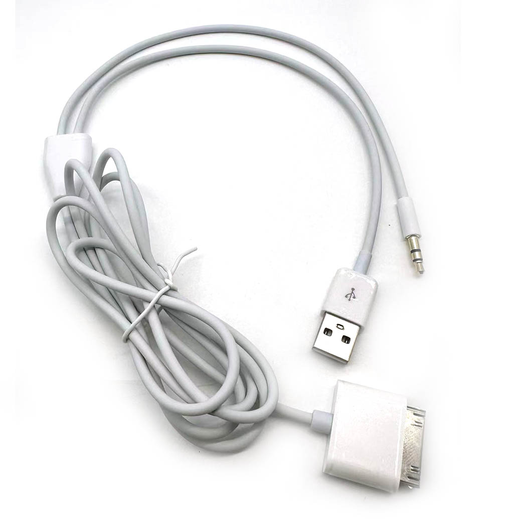 1pcs 30Pin to 3.5mm Car AUX Au - Audio Jumper Wire 评论和价格